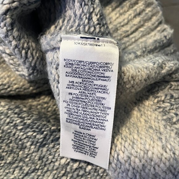 Women's Blue/Grey Chaps Sweater XXL - Picture 6 of 9